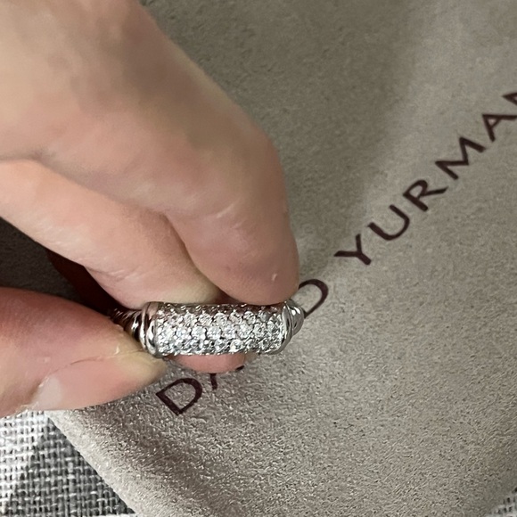 David Yurman Twisted Silver Band sz8 - Picture 4 of 5